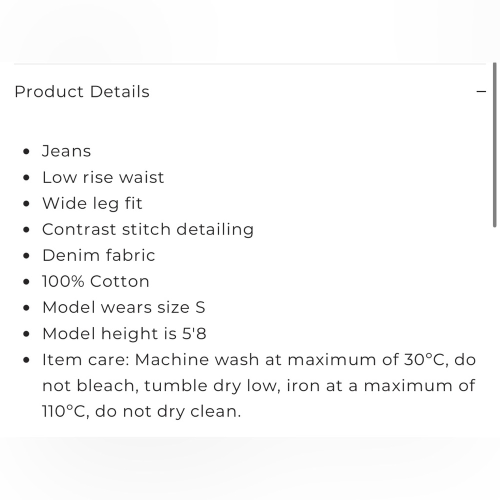 Edikted Dark Blue Wide Leg Flare Jeans - Picture 6 of 13